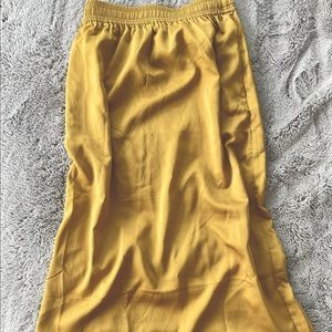 H&M Silk Marigold Skirt with Pockets!